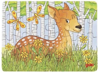 Goki Minipuzzle Waldtiere, 6 Stück 8 Goki Minipuzzle Waldtiere, 6 Stück – Bild 6