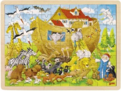 Goki Einlegepuzzle Einzug In Die Arche Noah (Holzpuzzle) 3 Goki Einlegepuzzle Einzug In Die Arche Noah (Holzpuzzle)