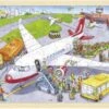 Goki Holzpuzzle 96 Teile Auf Dem Flughafen