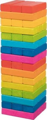 Goki Geschicklichkeitsspiel Wackelturm Regenbogen