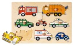Goki Steckpuzzle Verkehrsmittel