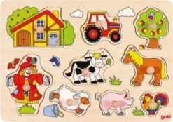 Goki Holzpuzzle Bauernhof