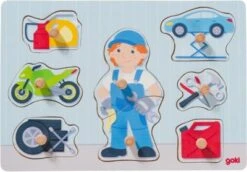 Goki Steckpuzzle Automechaniker