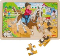 Goki Einlegepuzzle Ponyhof