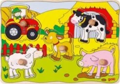 Goki Steckpuzzle Auf Dem Bauernhof