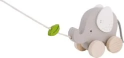 Goki Ziehtier Elefant Mit Blatt