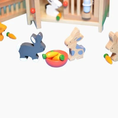 Goki Hasenstall Set 4 Goki Hasenstall Set – Bild 2