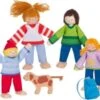 Goki Biegepuppen Camping Familie Für Puppenhaus