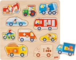 Goki Hintergrundbildpuzzle Fahrzeuge