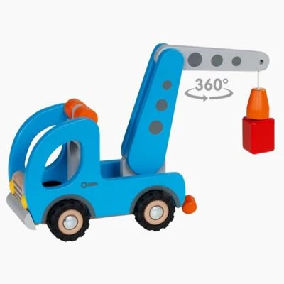 Goki Kranwagen Mit Anhänger 5 Goki Kranwagen Mit Anhänger – Bild 3