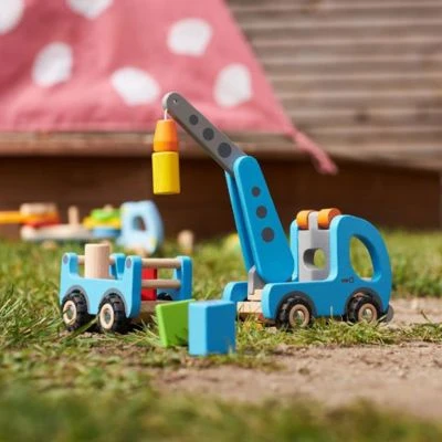 Goki Kranwagen Mit Anhänger 7 Goki Kranwagen Mit Anhänger – Bild 5