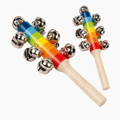 Goki Schellenstab Regenbogen Mit 13 Schellen 5 Goki Schellenstab Regenbogen Mit 13 Schellen – Bild 3