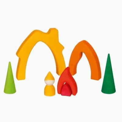 Goki Zwergenhaus Regenbogen 4 Goki Zwergenhaus Regenbogen – Bild 2