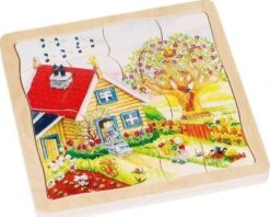 Goki Schichtenpuzzle Vier Jahreszeiten