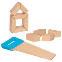 Säge Und Holzbausteine Mit Klettverbindung (goki 58377) -Goki Verkaufsgeschäft 58377 holzbausteine