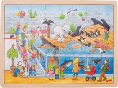 Goki Holzpuzzle 48 Teile Ausflug In Den Zoo 3 Goki Holzpuzzle 48 Teile Ausflug In Den Zoo