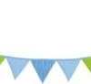 Goki Wimpelkette Textil, Blau/grün