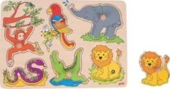 Goki Soundpuzzle Zootiere, Mit Tierstimmen