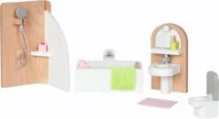 Goki 51492 Puppenmöbel Style, Badezimmer