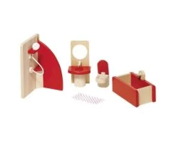 Goki 51717 Puppenmöbel Badezimmer, Goki Basic