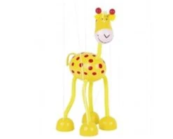 Goki 51867 Marionette Giraffe H= 27 Cm, Holz
