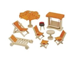 Goki 51913 Puppengartenmöbel Schaukel