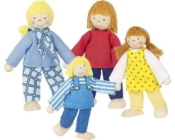 Goki 51955 Biegepuppen Junge Familie