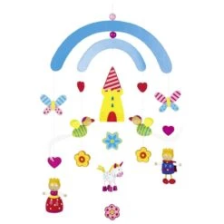 GOKI 52909 3-D Mobile Traumschloss 28 X 44 Cm, Holz