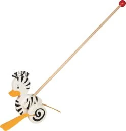 GOKI 54959 Schiebetier Zebra-Ente