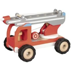 GOKI 55877 Feuerwehr Leiterwagen 27,3 X 17 X 16,5 Cm, Holz -Goki Verkaufsgeschäft goki 55877 feuerwehr leiterwagen 27 3 x 17 x 16 5 cm holz 2