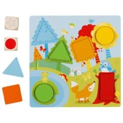 GOKI 56760 Farbwürfelspiel Geometrische Formen -Goki Verkaufsgeschäft goki 56760 farbwurfelspiel geometrische formen 3