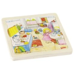 GOKI 57566 Schichtenpuzzle Mein Tag