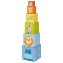 GOKI 58411 Stapelwürfel Tiermotive