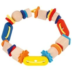 GOKI 58677 Mein Kunterbuntes Fädelspiel