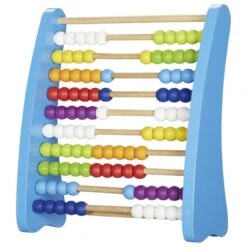 GOKI 58926 Rechenrahmen 25,8 X 10,4 X 29,5 Cm, Holz, 100 Perlen