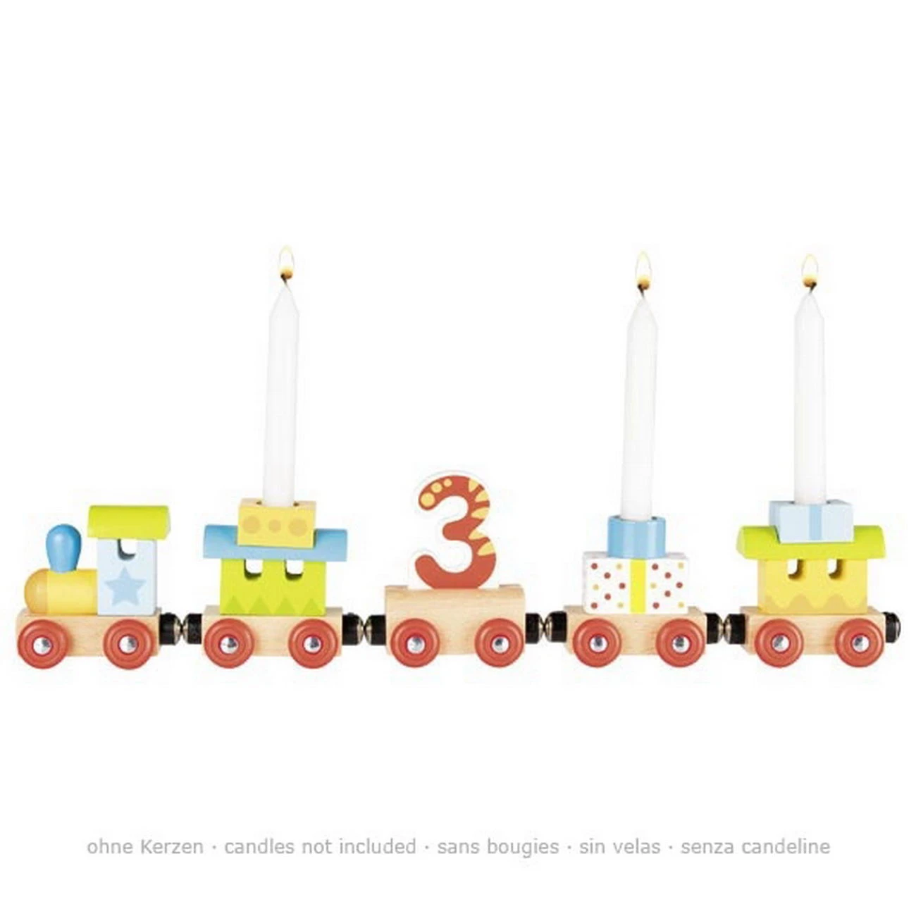 Geburtstagszug Mit Magnetverbindung (Goki 60721) 4 Geburtstagszug Mit Magnetverbindung (Goki 60721) – Bild 2