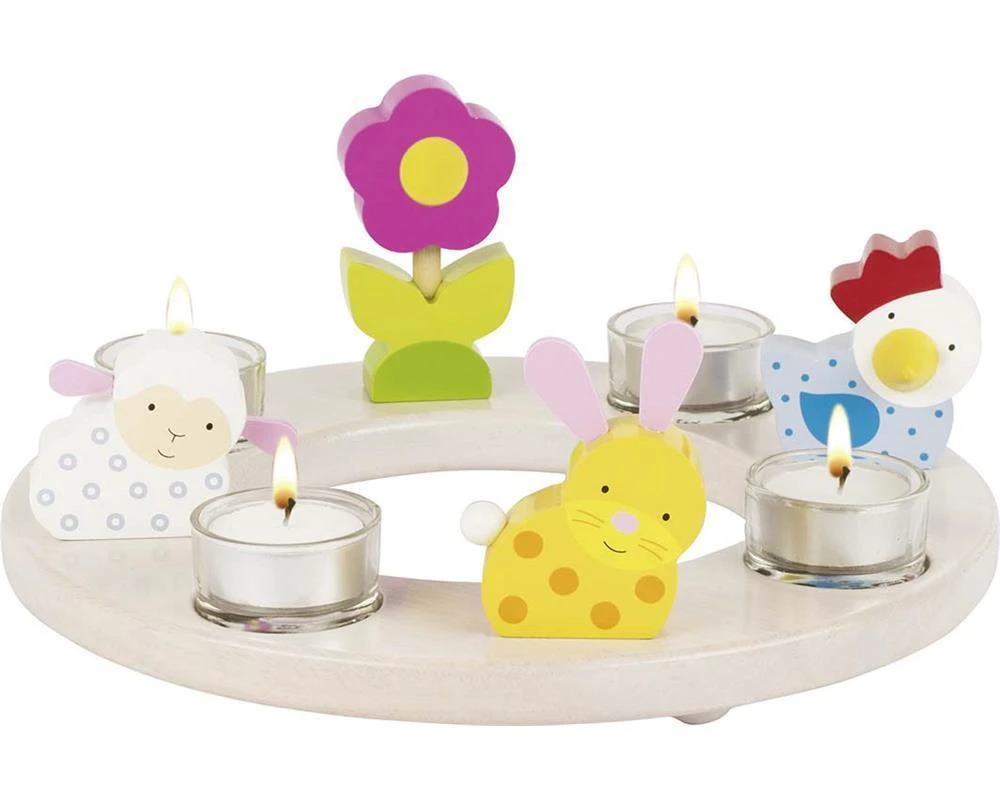 Goki 60917 Kerzenkranz Ostern Und Weihnachten 4 Goki 60917 Kerzenkranz Ostern Und Weihnachten – Bild 2