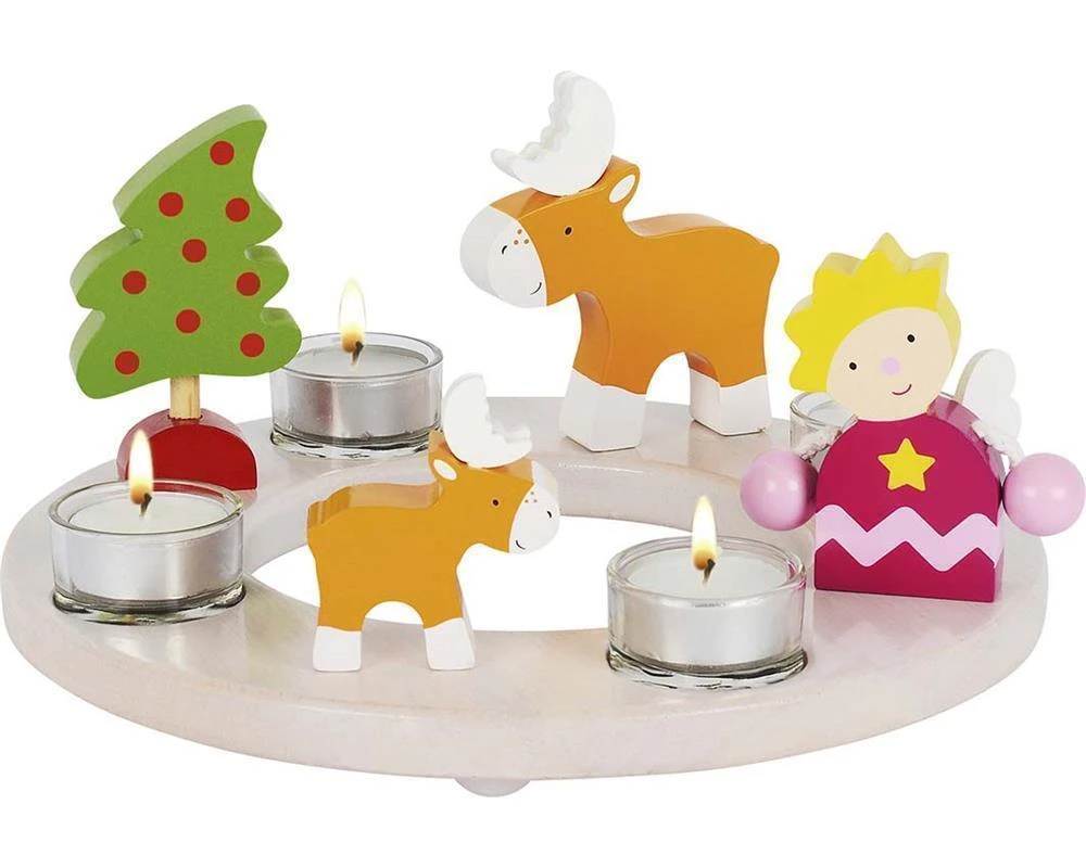 Goki 60917 Kerzenkranz Ostern Und Weihnachten 3 Goki 60917 Kerzenkranz Ostern Und Weihnachten