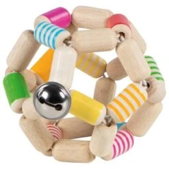 Goki 65255 Greifling Elastik Ball, Gestreift