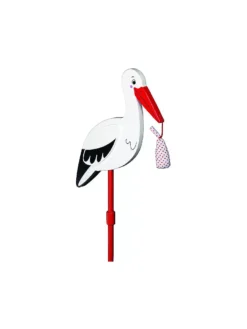 GOKI, Blumenstecker - Storch Mit Babytuch