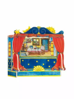 GOKI, Fingerpuppentheater Mit 5 Austauschbare Kulissen