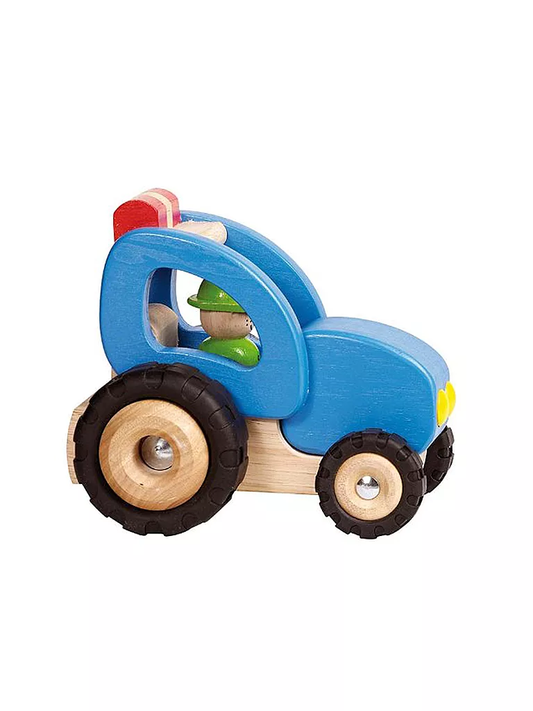 GOKI, Holz-Traktor 14 Cm 3 GOKI, Holz-Traktor 14 Cm