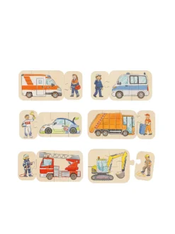 GOKI, Puzzel Fahrzeuge 24 Teile