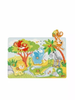 GOKI, Soundpuzzle Afrikanische Tiere, Mit Tierstimmen