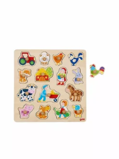 GOKI, Steckpuzzle Bauernhofmotive