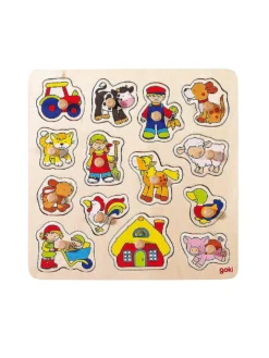 GOKI, Steckpuzzle Hahn 14-tlg.